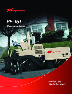 Straßenfertiger auf Rädern Blaw-Knox PF 161