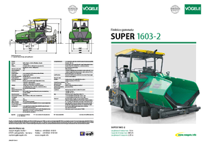Straßenfertiger auf Rädern Vögele Super 1603-2