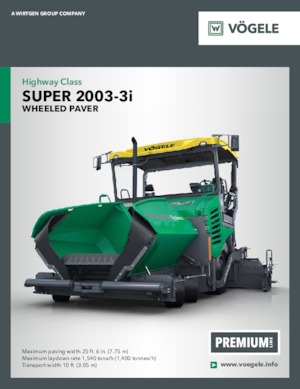 Straßenfertiger auf Rädern Vögele Super 2003-3i