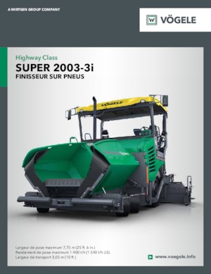 Straßenfertiger auf Rädern Vögele Super 2003-3i