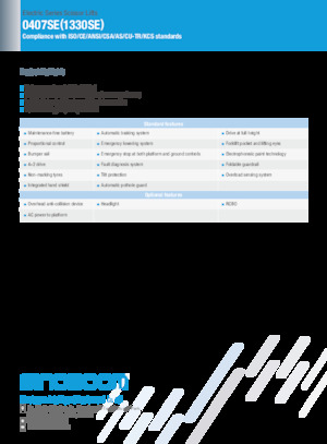 Scherenbühnen auf Rädern Sinoboom 0407SE