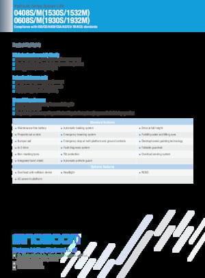 Scherenbühnen auf Rädern Sinoboom 0608S 