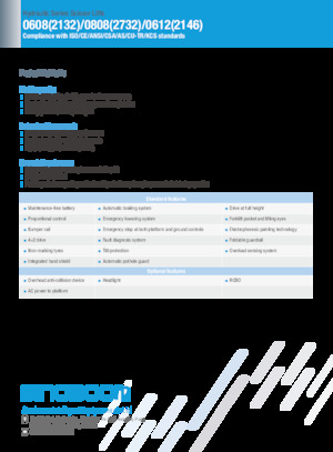Scherenbühnen auf Rädern Sinoboom 0808 
