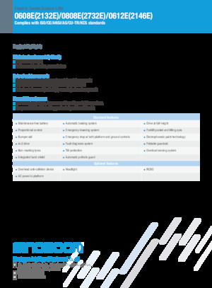 Scherenbühnen auf Rädern Sinoboom 0608E