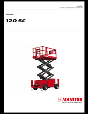 Scherenbühnen auf Rädern Manitou 120 SC