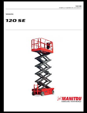 Scherenbühnen auf Rädern Manitou 120 SE