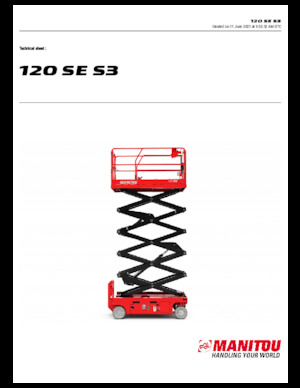 Scherenbühnen auf Rädern Manitou 120 SE S3