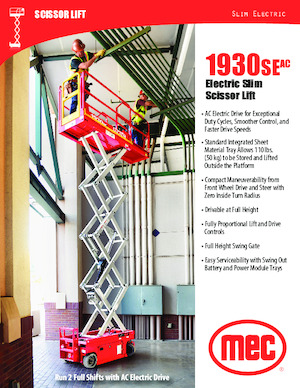 Scherenbühnen auf Rädern MEC 1930SEAC Slim