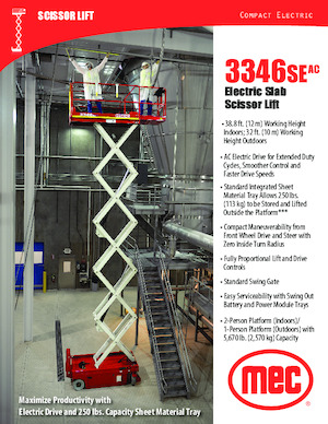 Scherenbühnen auf Rädern MEC 3346SEAC Compact