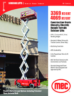 Scherenbühnen auf Rädern MEC 3369RT