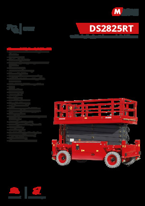 Scherenbühnen auf Rädern MAGNI DS2825RT