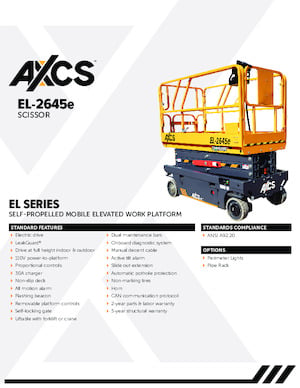 Scherenbühnen auf Rädern AXCS EL-2645e