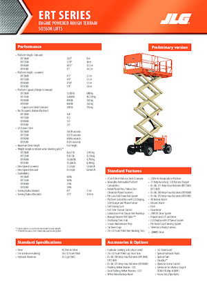 Scherenbühnen auf Rädern JLG ERT4769