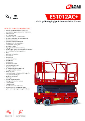 Scherenbühnen auf Rädern MAGNI ES1012AC+