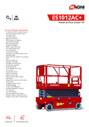 Scherenbühnen auf Rädern MAGNI ES1012AC+