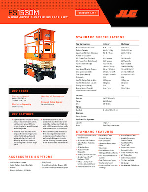 Scherenbühnen auf Rädern JLG ES1530M