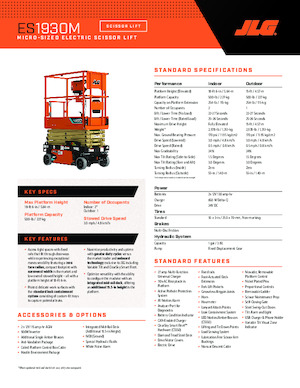 Scherenbühnen auf Rädern JLG ES1930M