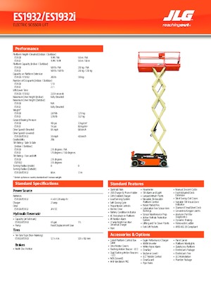 Scherenbühnen auf Rädern JLG ES1932