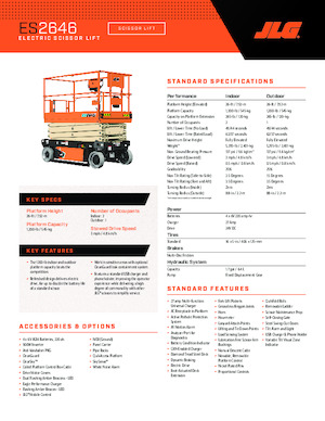 Scherenbühnen auf Rädern JLG ES2646