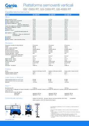 Scherenbühnen auf Rädern Genie GS-3369 RT
