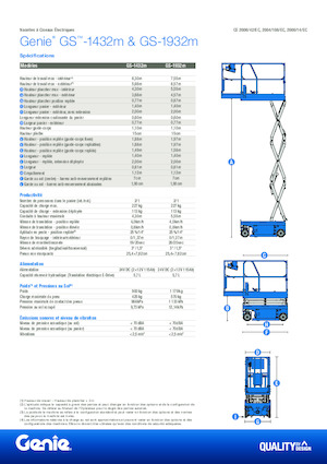 Scherenbühnen auf Rädern Genie GS-1432m E-Drive