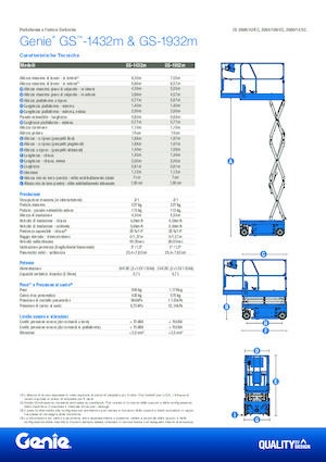 Scherenbühnen auf Rädern Genie GS-1432m E-Drive