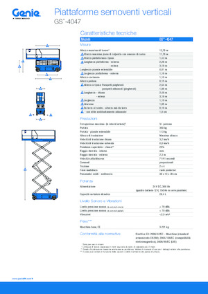 Scherenbühnen auf Rädern Genie GS-4047