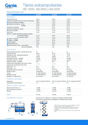 Scherenbühnen auf Rädern Genie GS-3232 Hydraulic