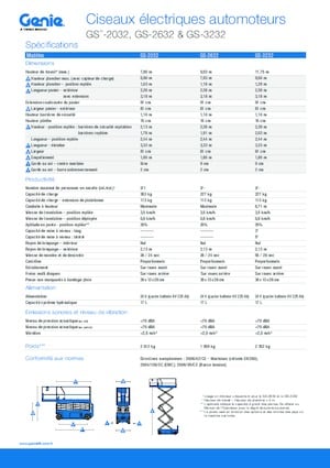 Scherenbühnen auf Rädern Genie GS-3232 Hydraulic