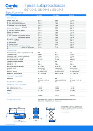 Scherenbühnen auf Rädern Genie GS-3246