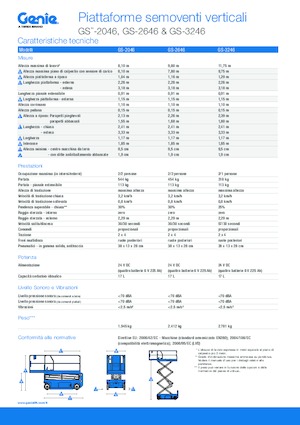 Scherenbühnen auf Rädern Genie GS-3246