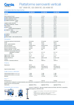 Scherenbühnen auf Rädern Genie GS-3369 BE