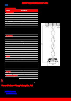 Scherenbühnen auf Rädern Sinoboom GTJZ1623D