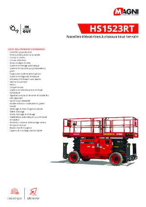 Scherenbühnen auf Rädern MAGNI HS1523RT