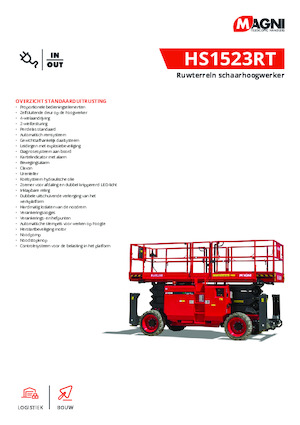 Scherenbühnen auf Rädern MAGNI HS1523RT