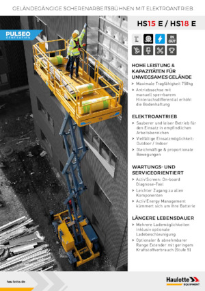 Scherenbühnen auf Rädern Haulotte HS18E