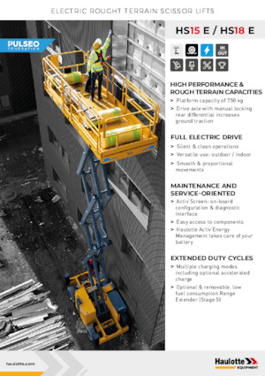 Scherenbühnen auf Rädern Haulotte HS18E
