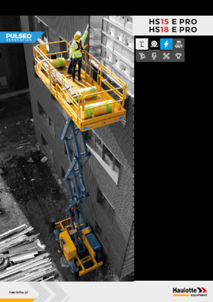 Scherenbühnen auf Rädern Haulotte HS15E PRO