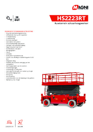 Scherenbühnen auf Rädern MAGNI HS2223RT 