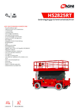 Scherenbühnen auf Rädern MAGNI HS2825RT 