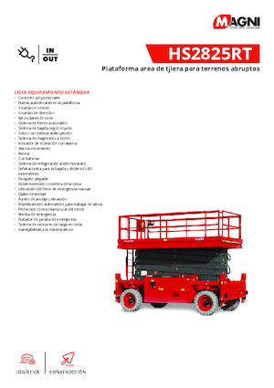 Scherenbühnen auf Rädern MAGNI HS2825RT 