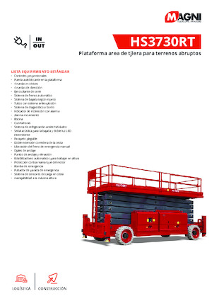 Scherenbühnen auf Rädern MAGNI HS3730RT 