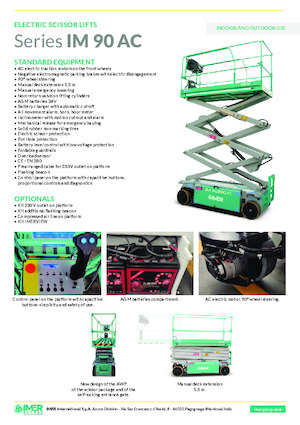 Scherenbühnen auf Rädern Imer IM 6390 AC