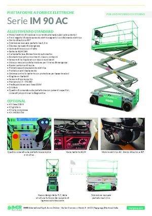 Scherenbühnen auf Rädern Imer IM 6390 AC