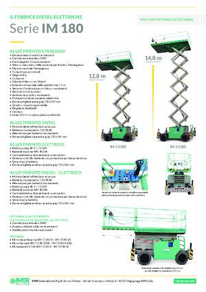 Scherenbühnen auf Rädern Imer IM 11180 E