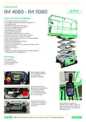 Scherenbühnen auf Rädern Imer IM 4080 UL