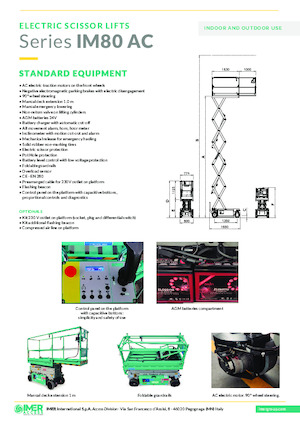 Scherenbühnen auf Rädern Imer IM 5980 AC