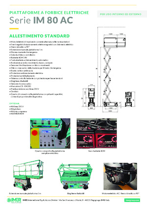 Scherenbühnen auf Rädern Imer IM 5980 AC
