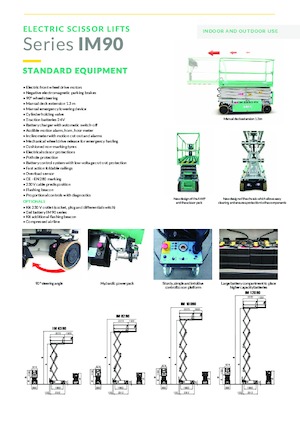 Scherenbühnen auf Rädern Imer IM 10090