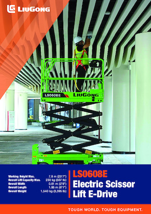 Scherenbühnen auf Rädern Liugong LS0608E